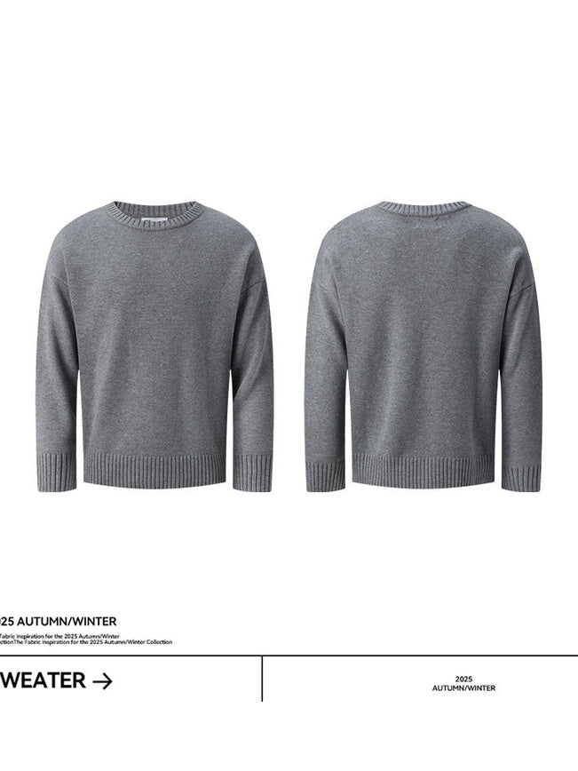 UNF Loose Cashmere Comfortable Soft Waxy Knitted Sweater