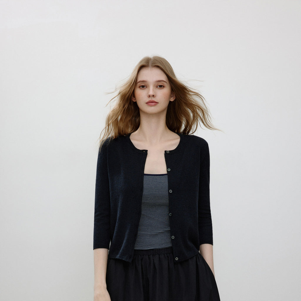 MoodBerry Knit Cardigan & Tank Top Two-Piece Set