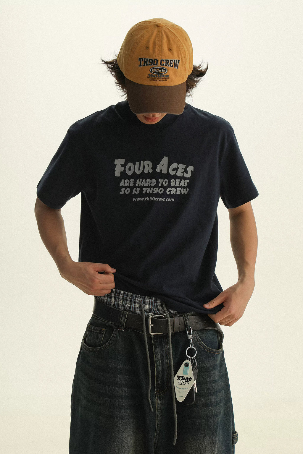 TH90 CREW Breathable Slim-Fit Half-Turtleneck Tee