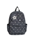 Unique blue Croc-Embossed Faux Leather Zip-Top Backpack