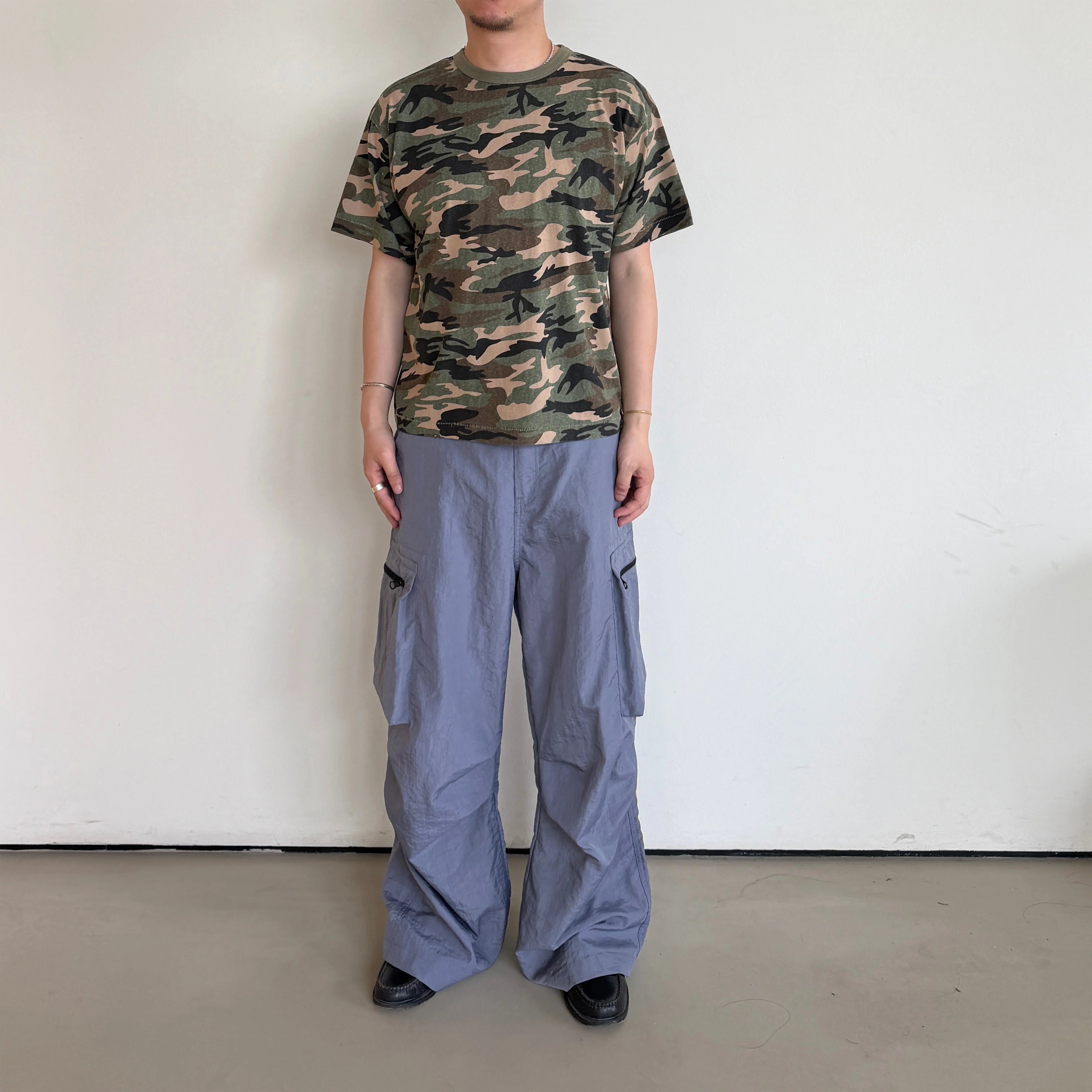 Anniehall Vintage Camo 260g Breathable Oversized Tee