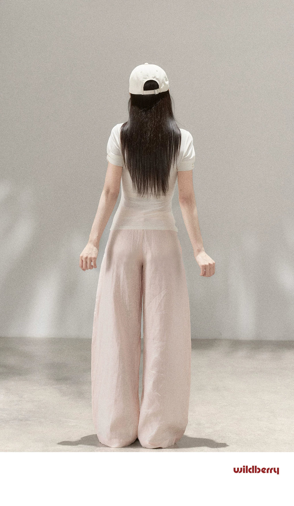 Wildberry Versatile High Waist Wide Leg Casual Pants