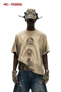 PERSONSOUL Totem Embroidery Loose Tee