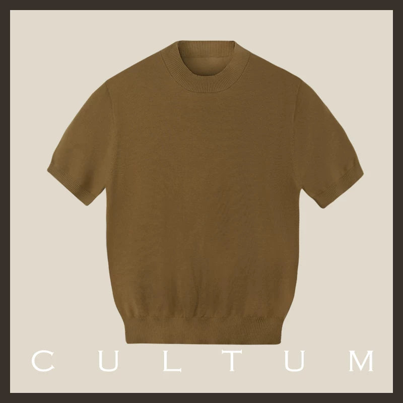 CULTUM Lightweight Breathable Casual Knit Tee