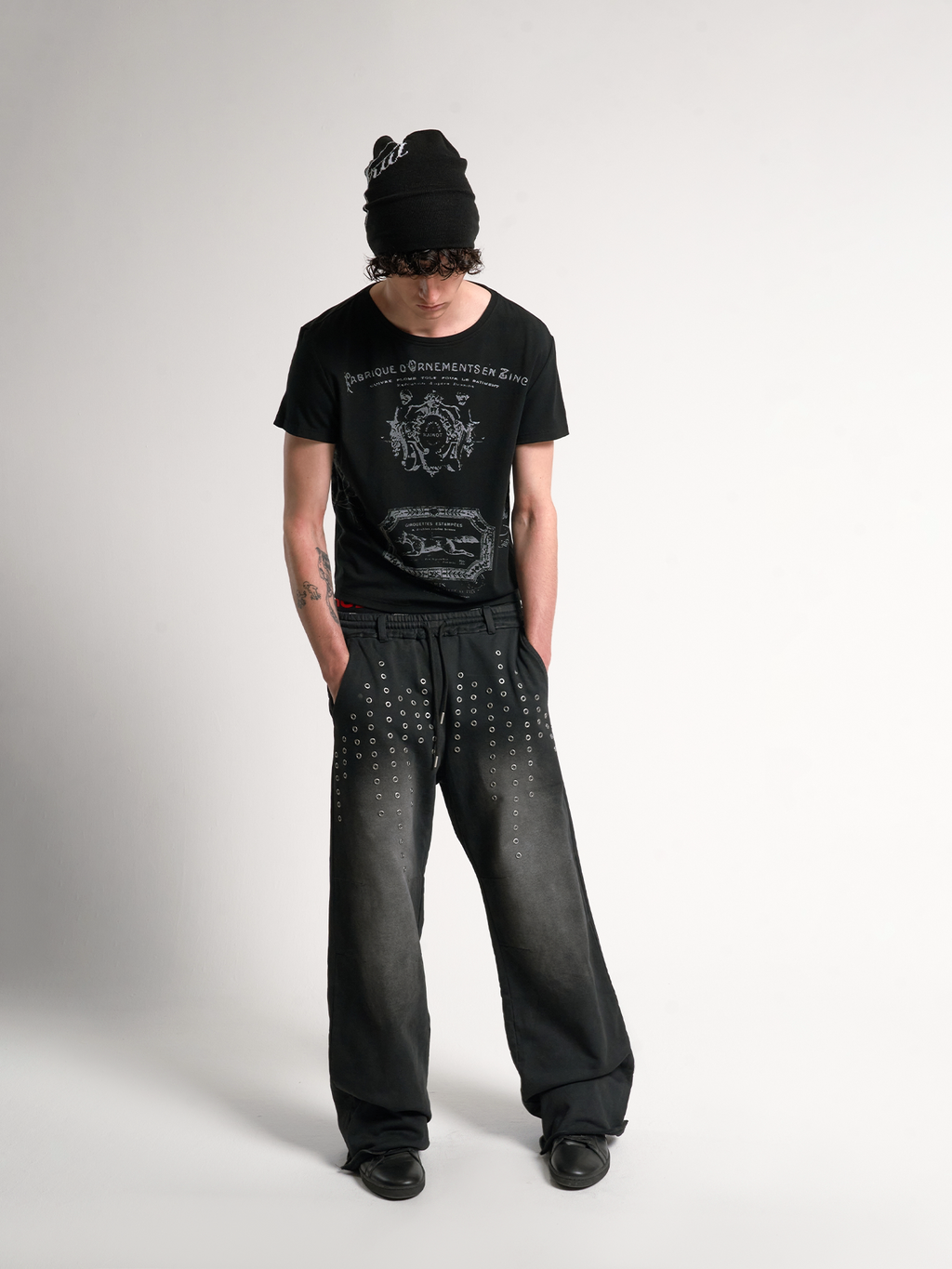 No E Mosen Stamp Stamp Front Shoulder Tee