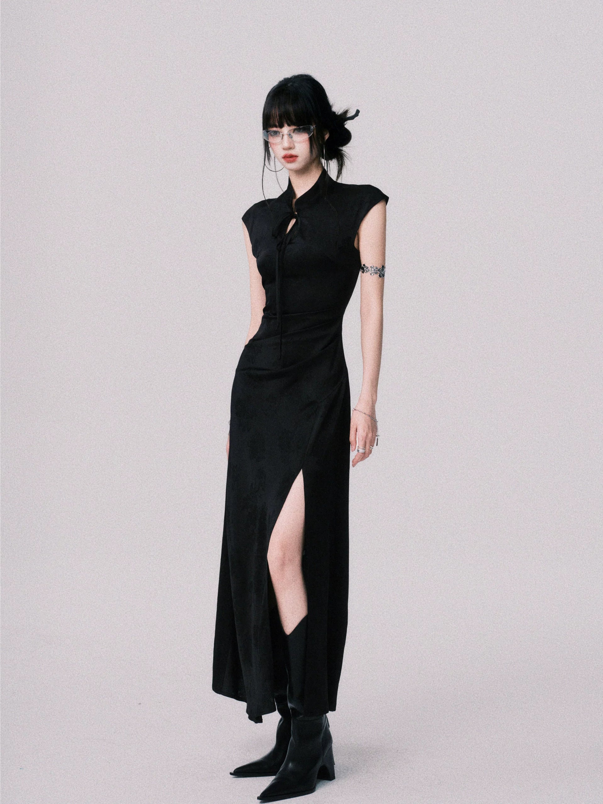 LULUSWINGS Jacquard New Chinese Improved Cheongsam Dress
