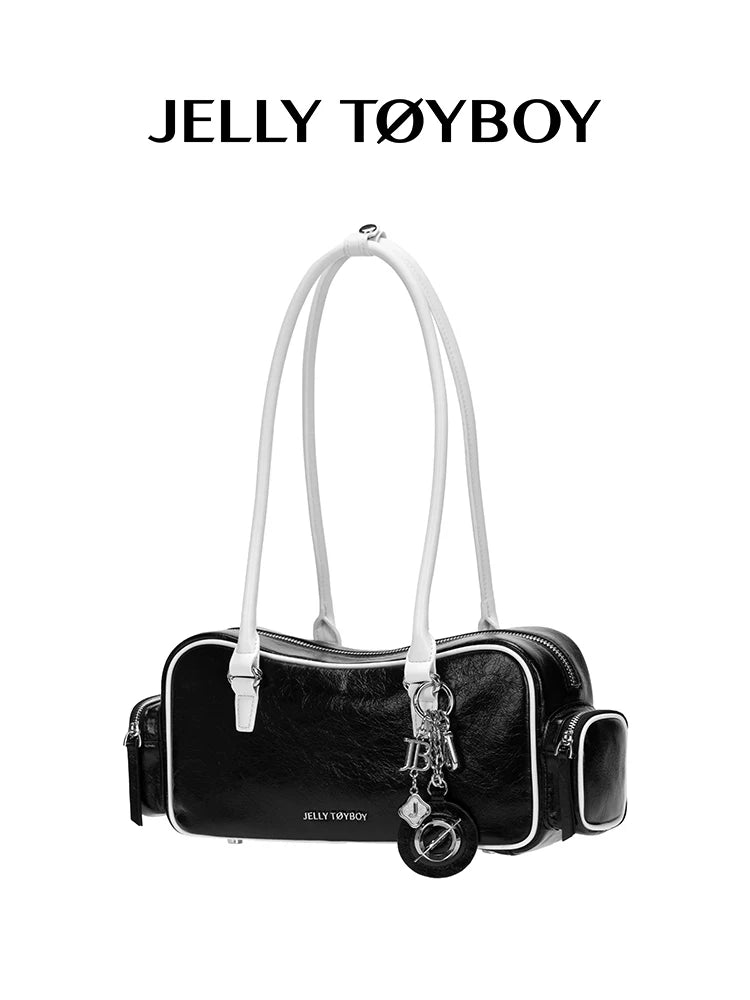 JELLY TOYBOY Red Metal Keychain Bag Charm