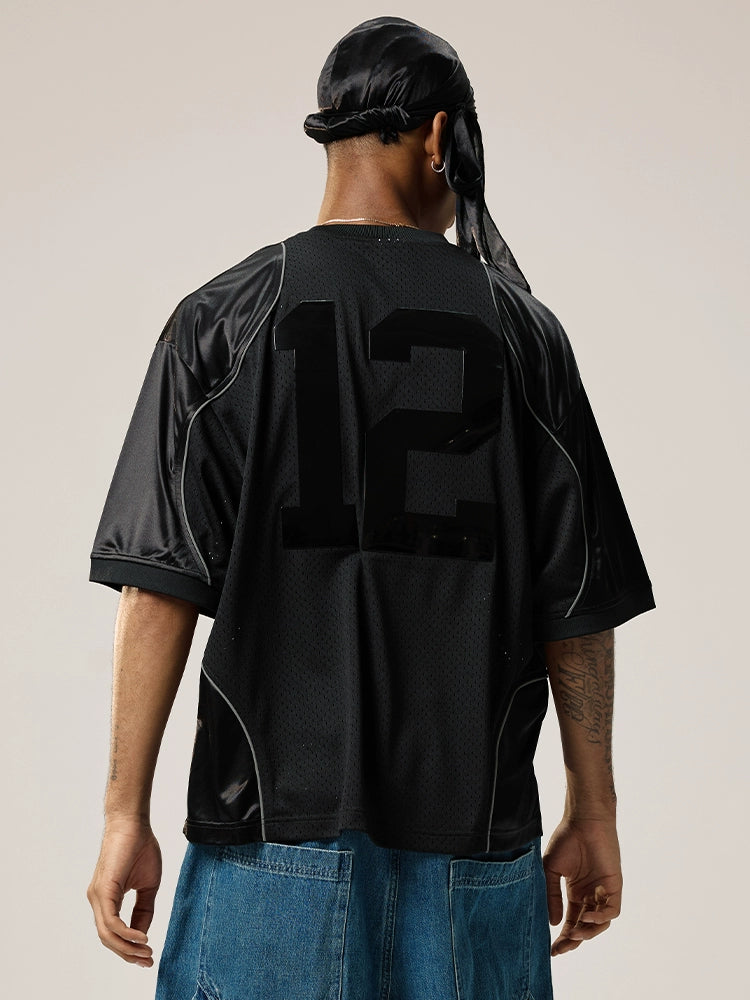 Remedy Mesh Splicing Three-dimensional Printing Loose Tee