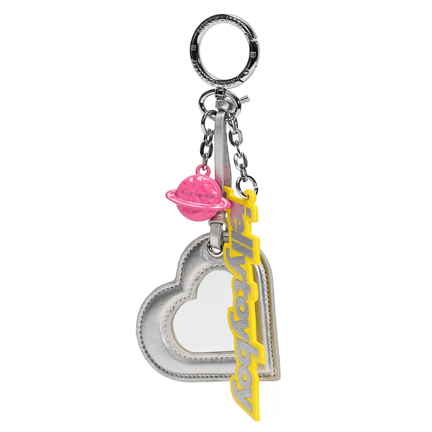 JELLY TOYBOY Denim Blue Heart Pendant Bag Charm