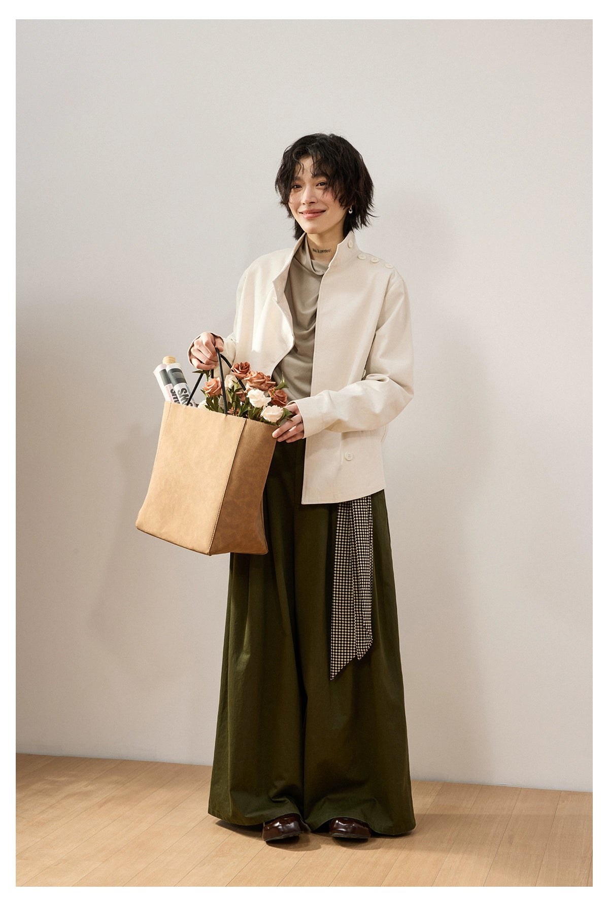Sameuoo Vintage Irregular Design Jacket