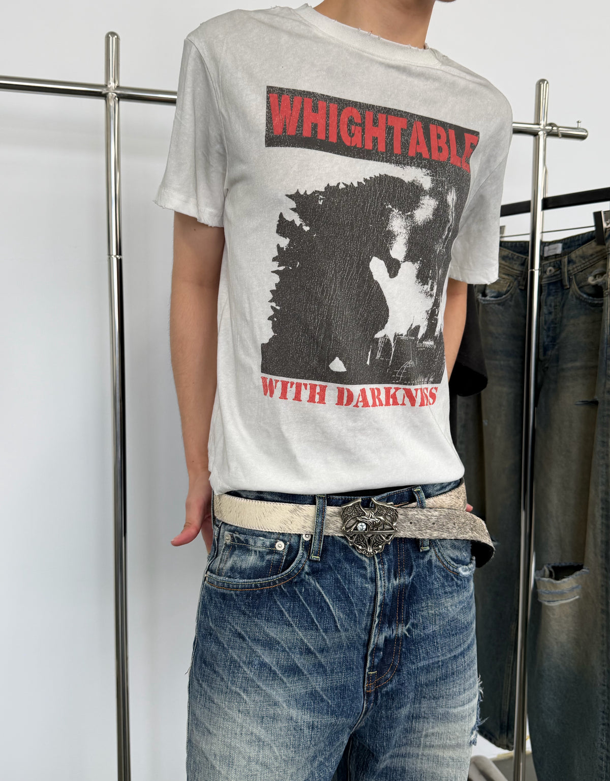 HIGH TABLE Godzilla Washed 260g Breathable Tee