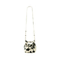 CryingCenter Cow Pattern Mini Folding Portable Messenger Bag