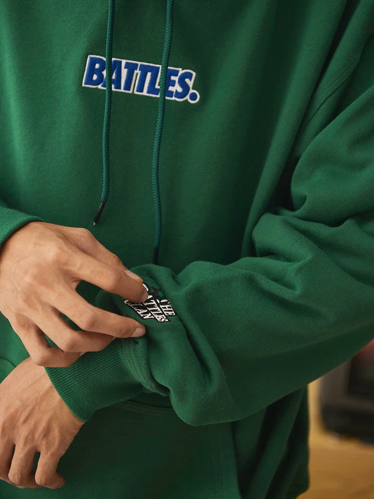 Battles Cotton Terry Hoodie for Men Lightweight Casual Jacket
