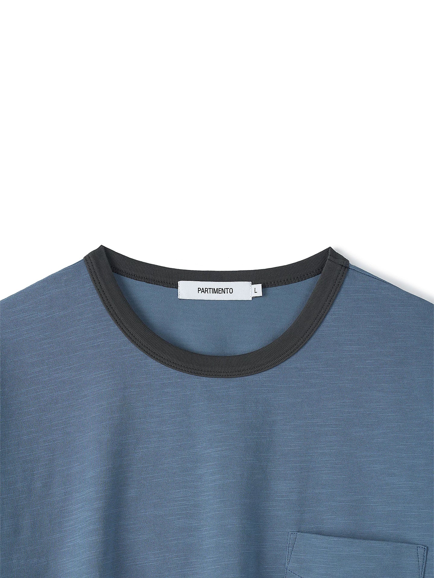 PARTIMENTO Color-Block Raglan 240g Breathable Loose Tee