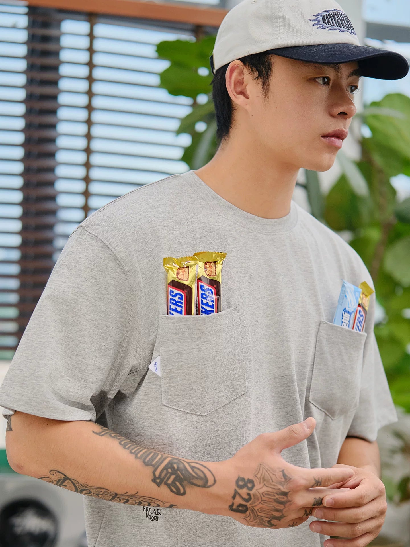 Battles Lucky Pocket 260g Breathable Loose Tee