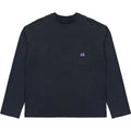O3PARK Retro Washed Round Neck Long Sleeves