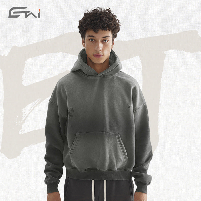 FIVE MEN Vintage Loose Short Sweater