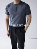 PROJECT 25 Cool-Touch Quick-Dry Slim-Fit Henley Tee