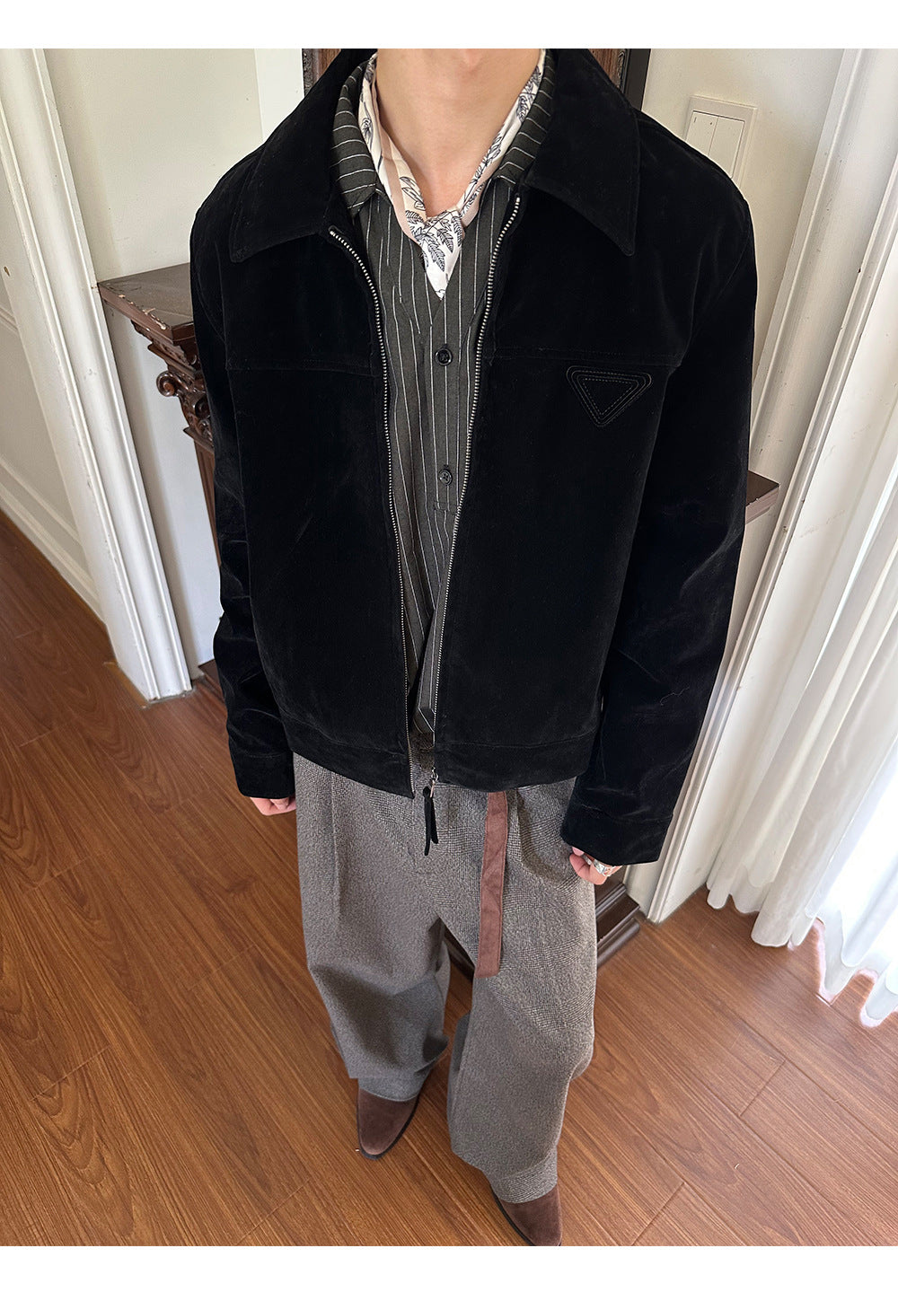 EME Vintage Lapel Front Shoulder Jacket