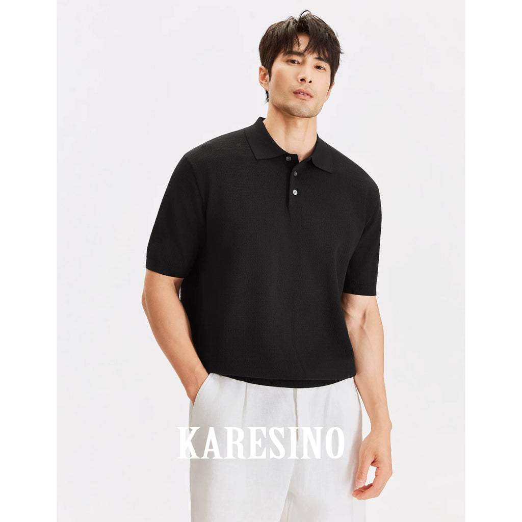 KARESINO 100% Lyocell Breathable Polo Shirt