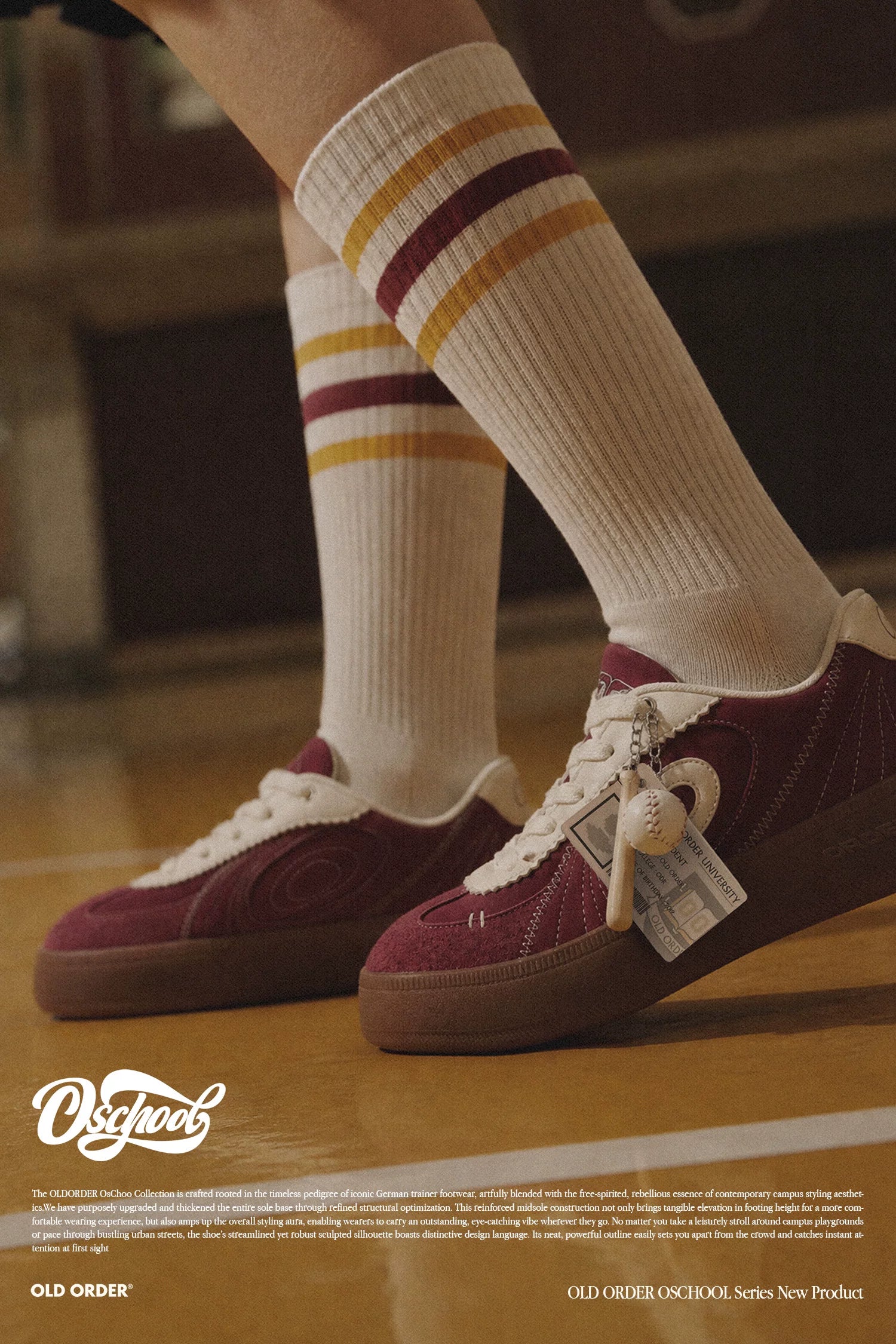 OLD ORDER Suede Thick Sole Retro Training Sneaker