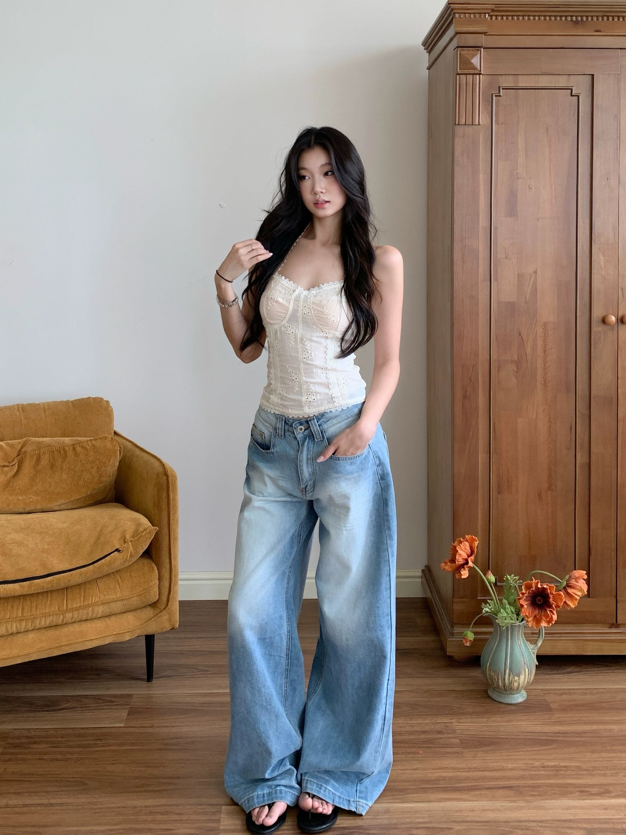WITHMIN Waist Pure Desire Backless Sexy Vest