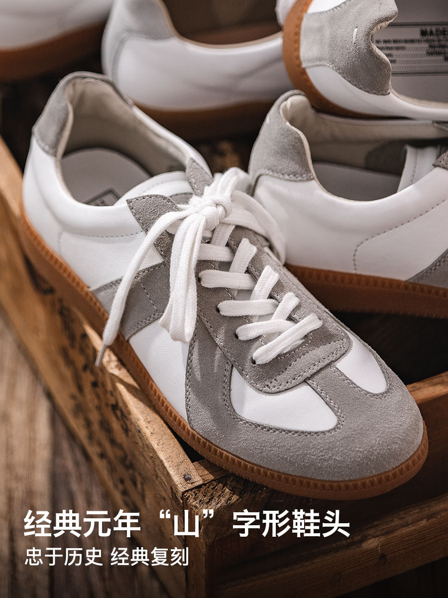 MADEN Lightweight Cow Suede Lace-Up Training Sneaker