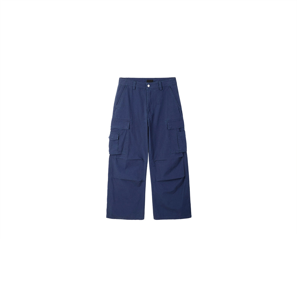 PLUS NO LOGO Washed Loose Wide-leg Cargo Pants