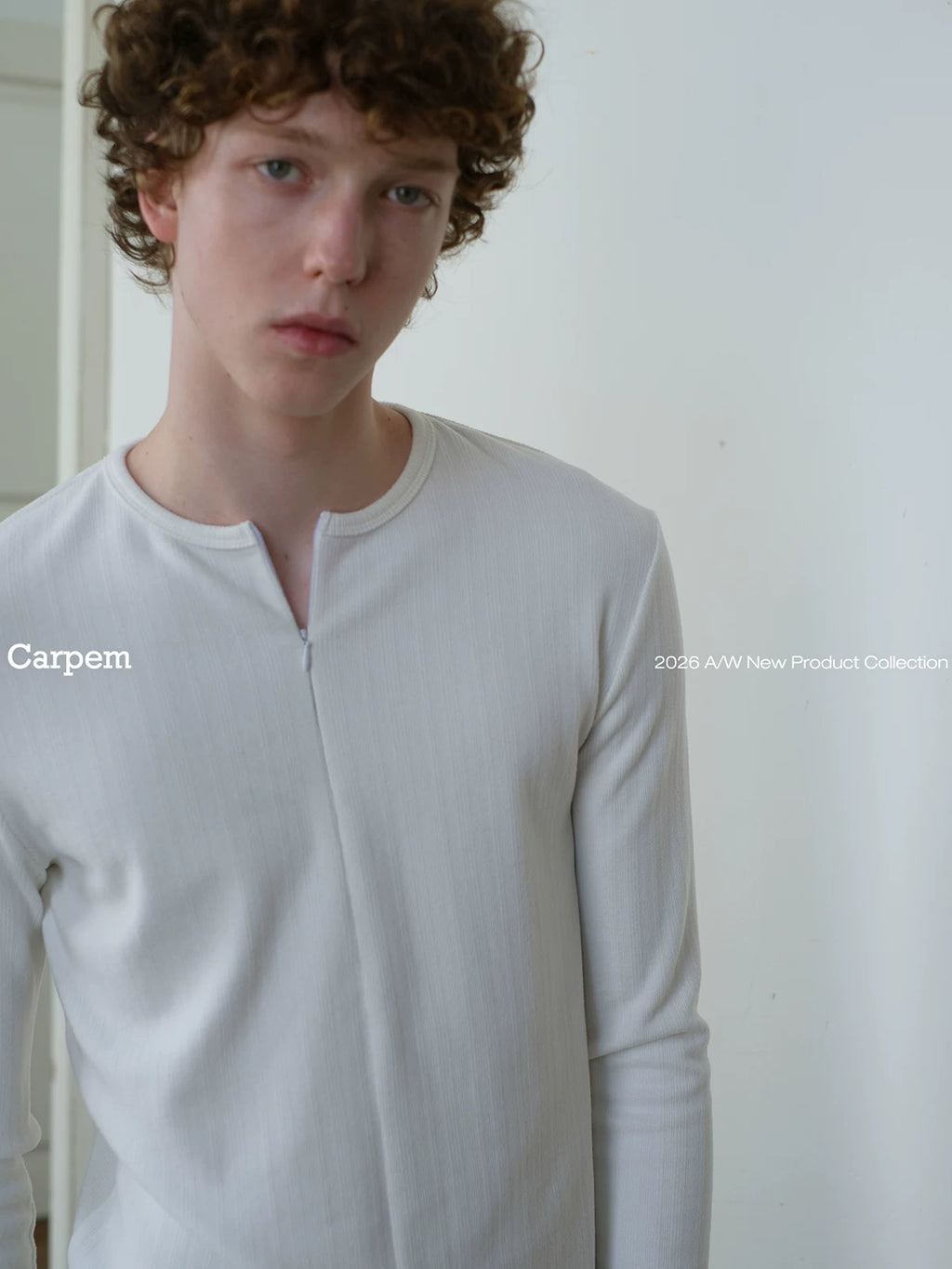 CARPEM Wool Lyocell Slim Fit Long-Sleeve Tee