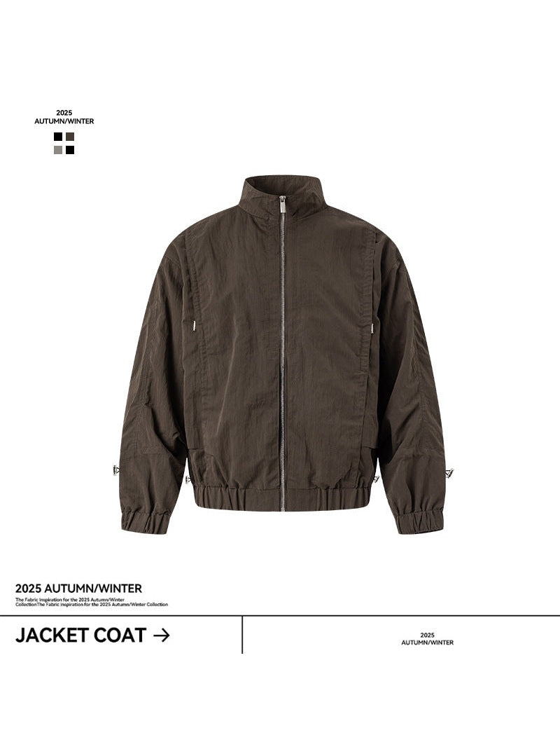 UNF Loose Long Sleeve Stand-Up Jacket