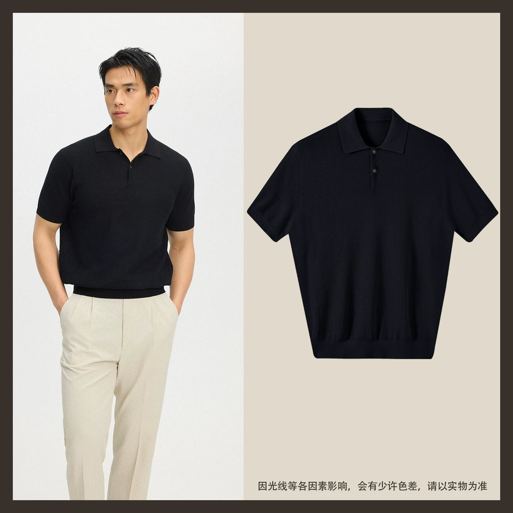 CULTUM 100% Cotton Breathable Mesh Polo Shirt