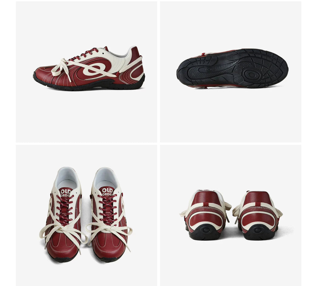 OLD ORDER Leather Lace-Up Sneaker