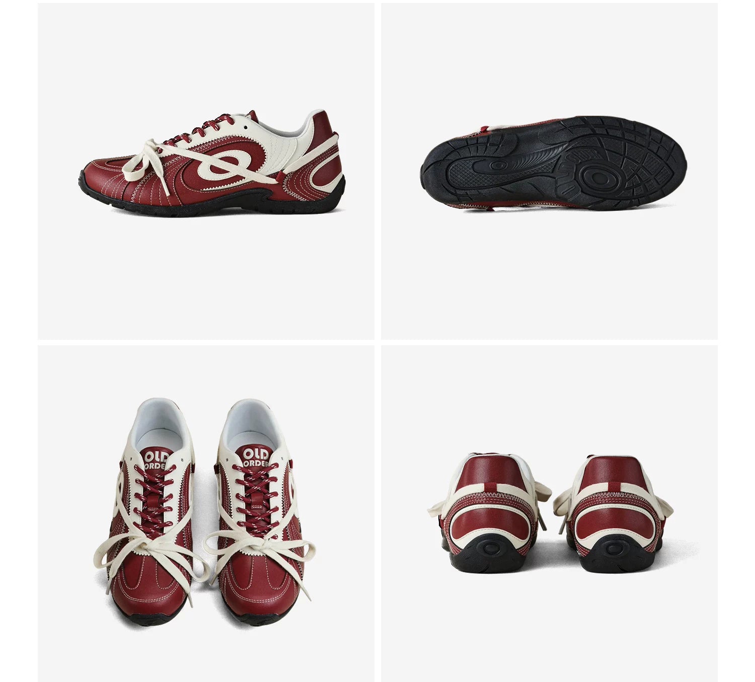 OLD ORDER Leather Lace-Up Sneaker