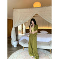 Barb Chill Tencel Linen Wide Leg Pants Set