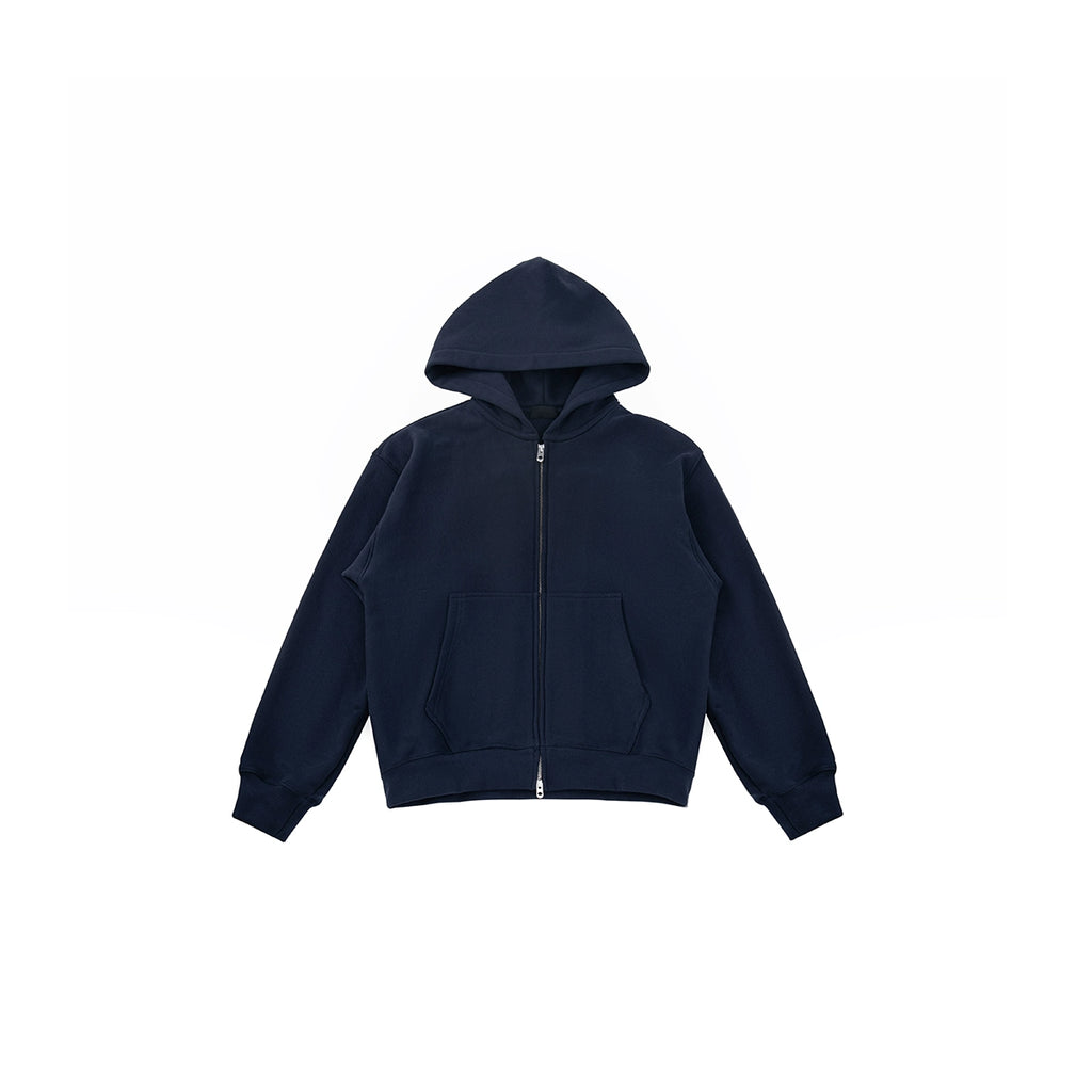 PLUS NO LOGO Casual Simple Zipper Hoodie Sweater