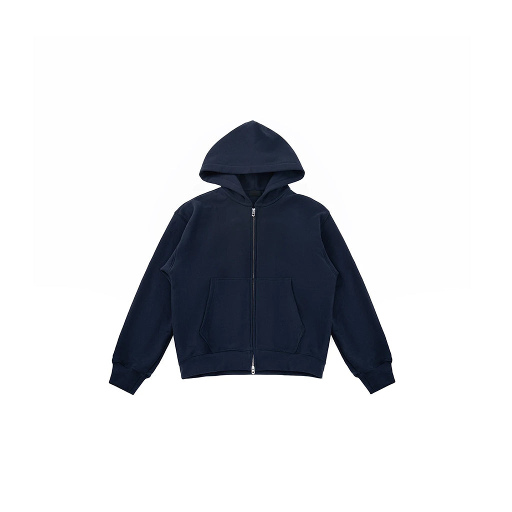 PLUS NO LOGO 520g Heat-Storing Loose Fit Zip Hoodie