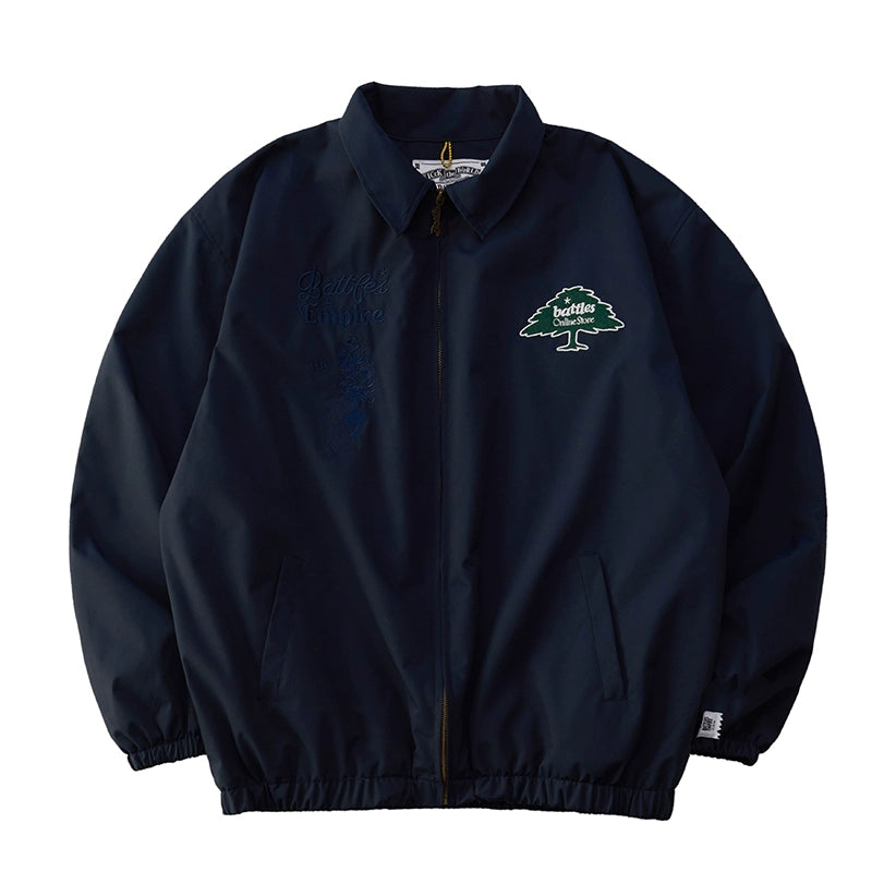 Battles Windproof Water-proof Embroidered Vintage Loose Jacket