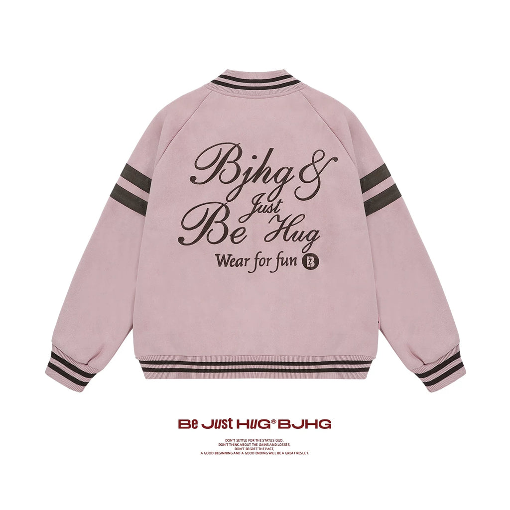 BJHG Embroidery 400g Oversized Baseball Jacket