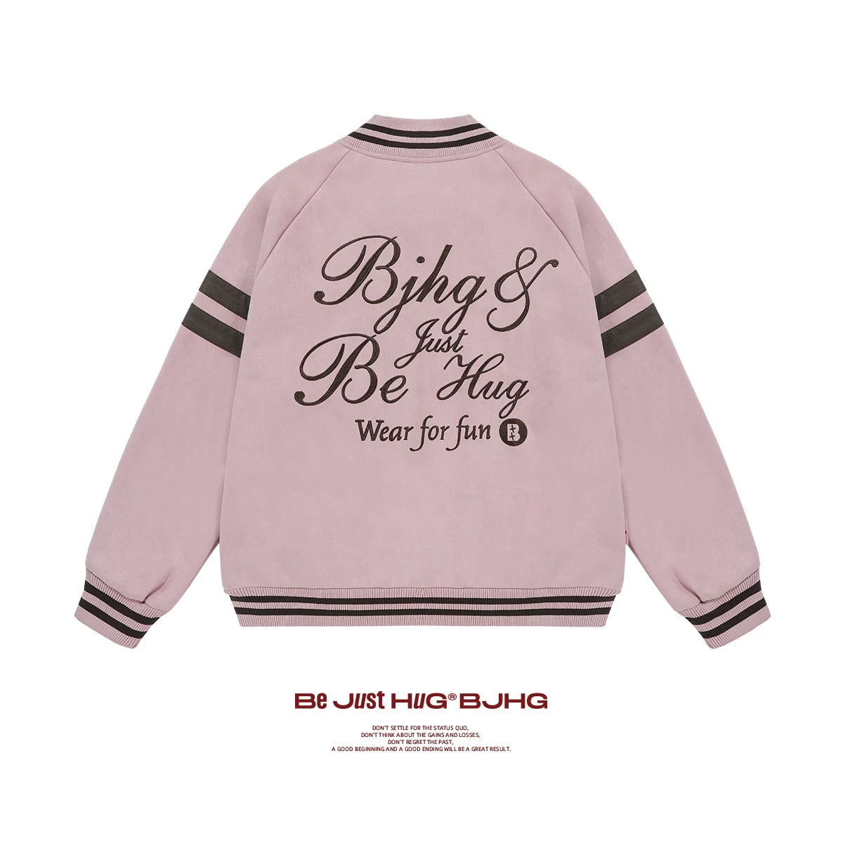 BJHG Embroidery 400g Oversized Baseball Jacket