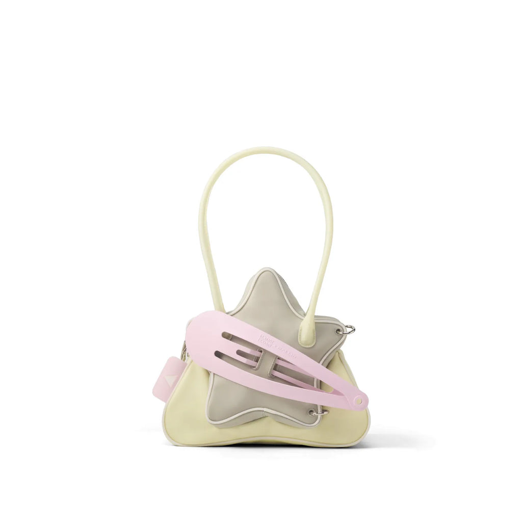 ECODAY Star Clip Faux Leather Zip-Top Shoulder Bag