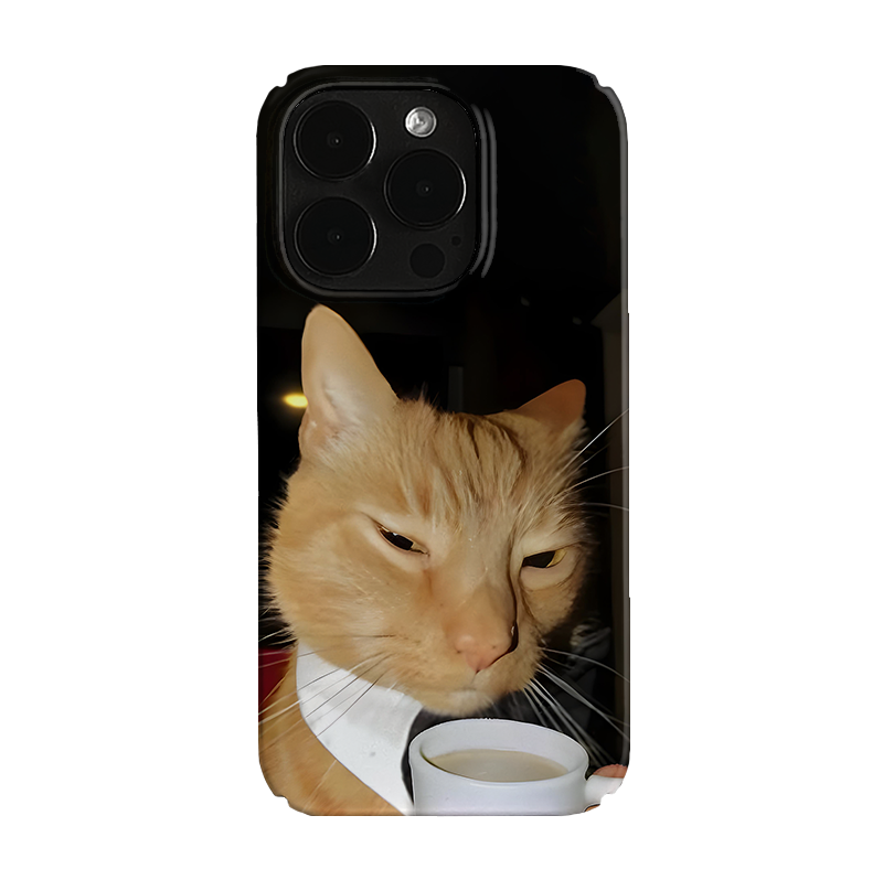 Pbcase Gentleman Cat Niche Apple Phone Case