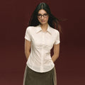ARISEISM Striped Fitted Button-Front Tee