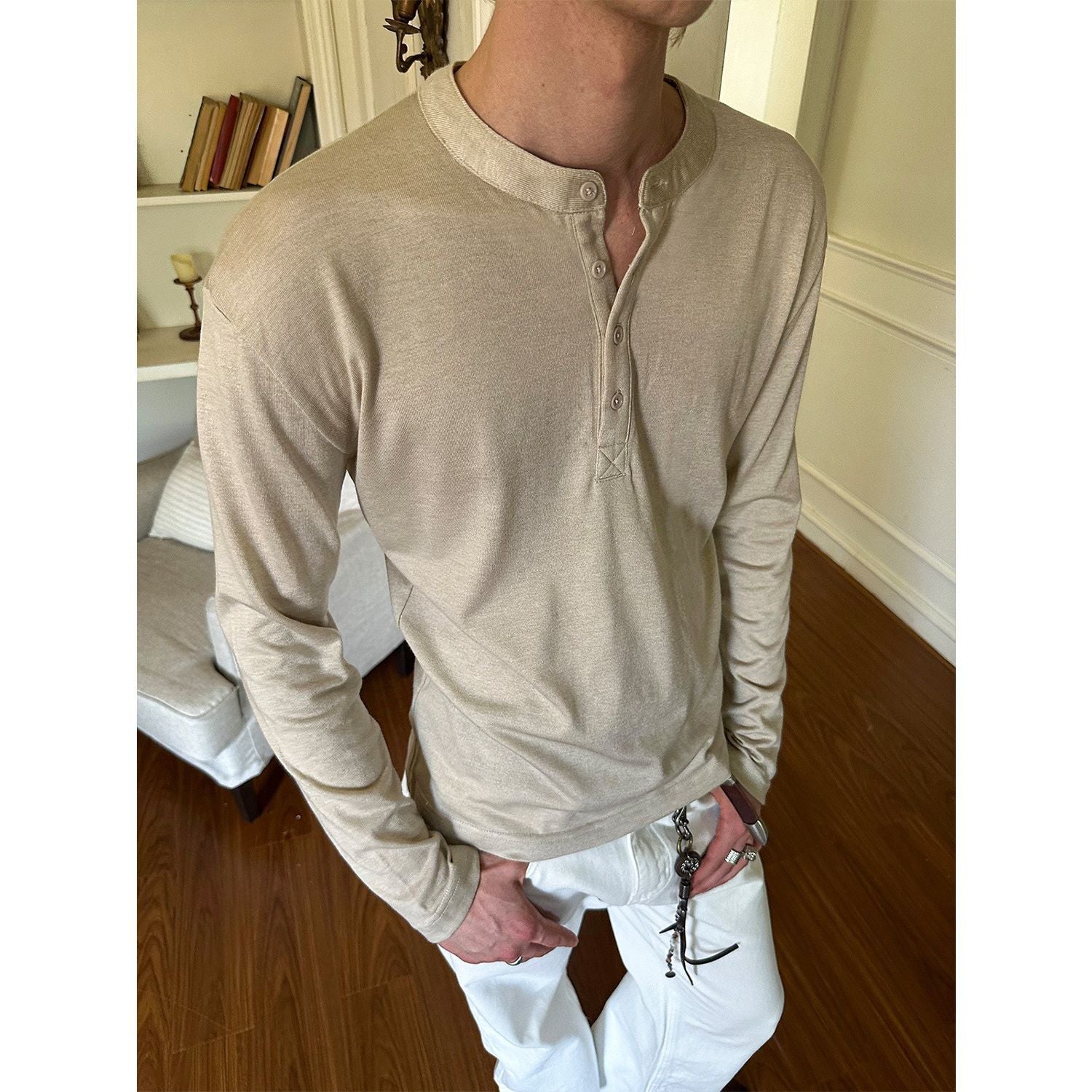 EME Henly Collar Bottom Long Sleeve