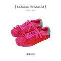 Lidaren Produced Suede Lace-Up Ballet Sneaker