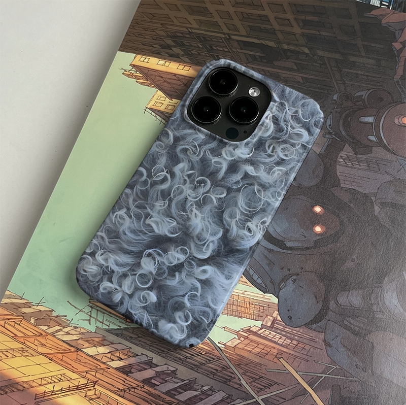 Pbcase Curly Hair Niche High-end Apple Phone Case