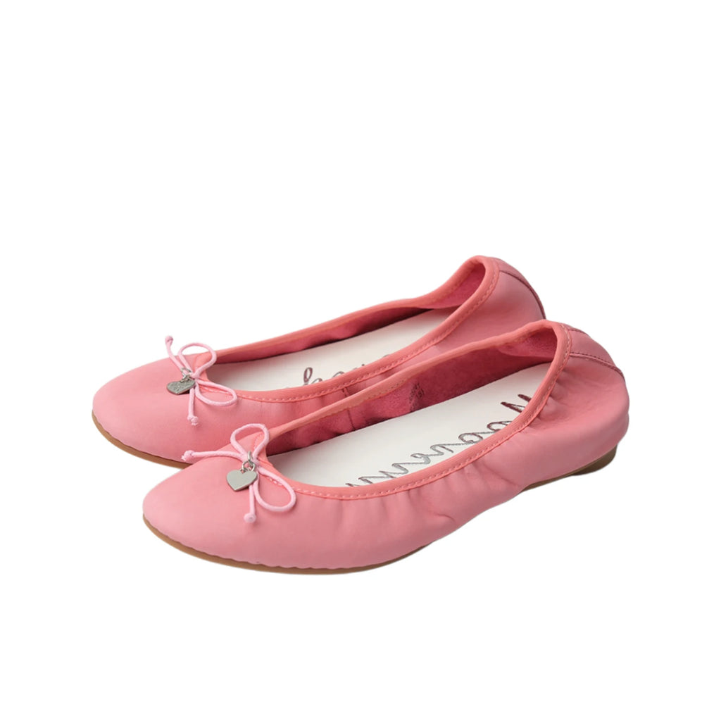 Mooreyu Leather Bow Mary Jane Ballet Flat