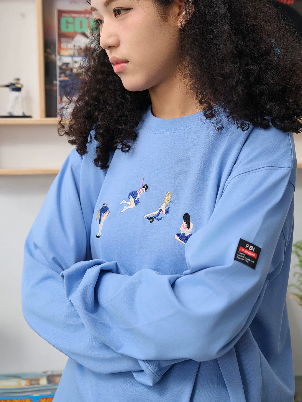 Battles Tokyo Heat Embroidered Loose Fit Tee