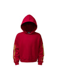 KARMANISTIC Vintage Embroidered Hooded Long-sleeved Sweater