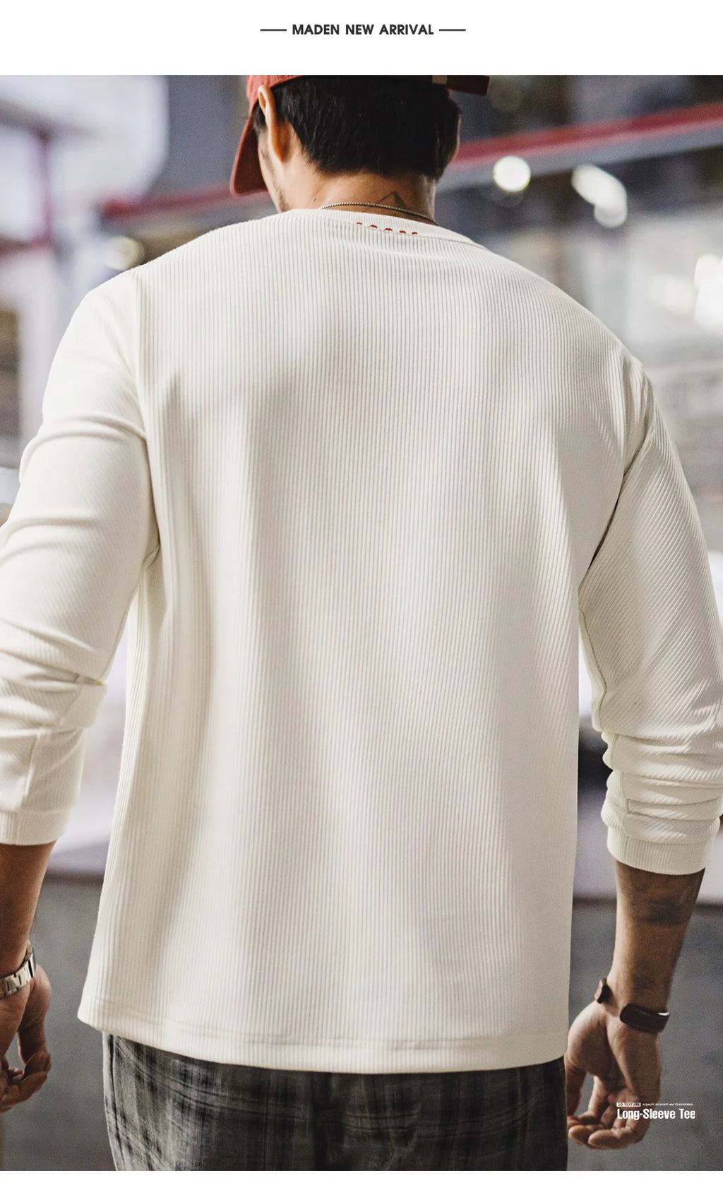Madden 3D Pit Strip Long Sleeve Knitted Sweater