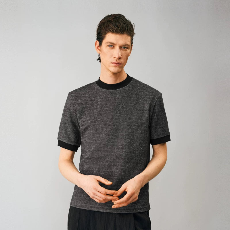 NONRADICAL Yarn-Dyed Textured Breathable Tee